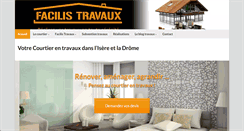 Desktop Screenshot of facilis-travaux.fr