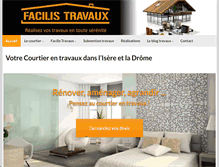 Tablet Screenshot of facilis-travaux.fr